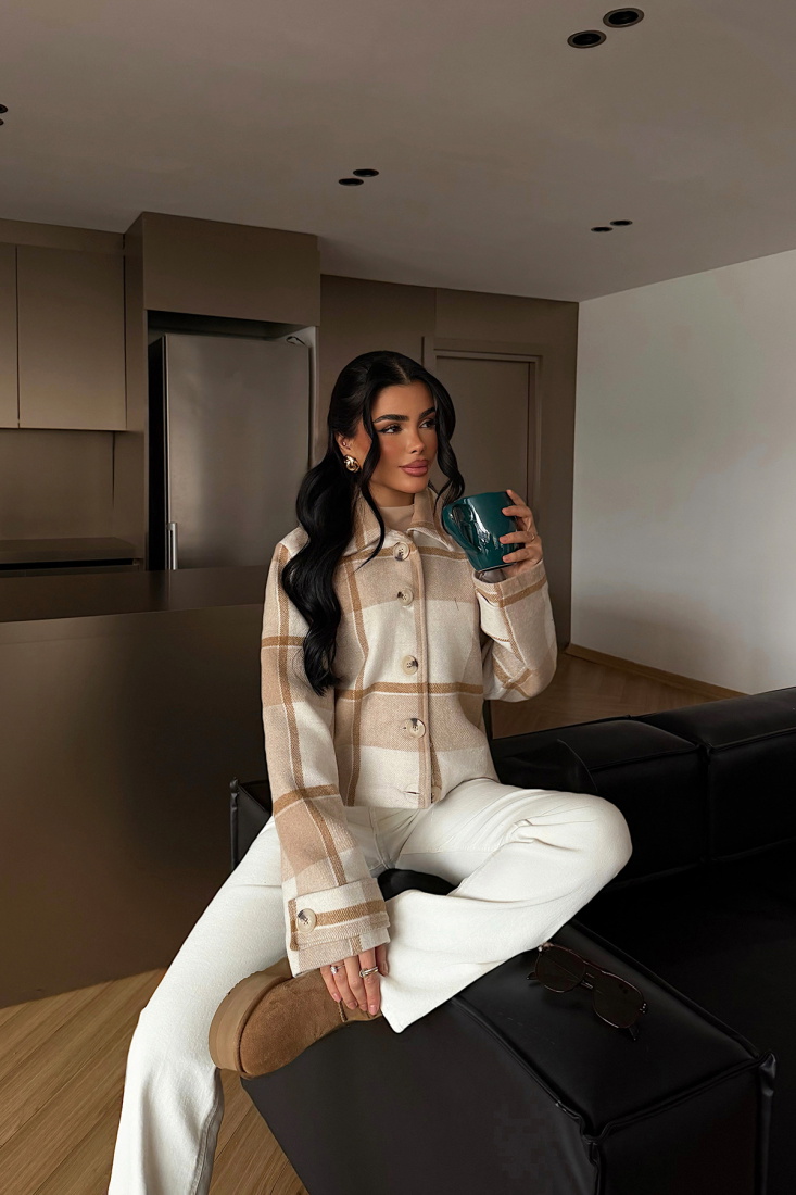 Bej Wolford Ceket ATE-4250 - EYYO