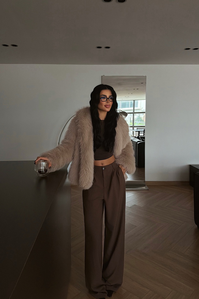 Bej Rufina Kürk ATE-4012 