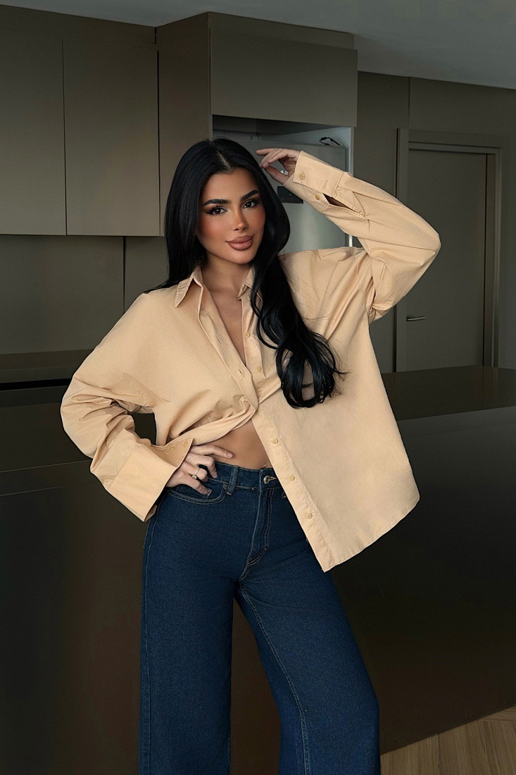 Bej Ambrosia Gömlek ATE-2091 - EYYO