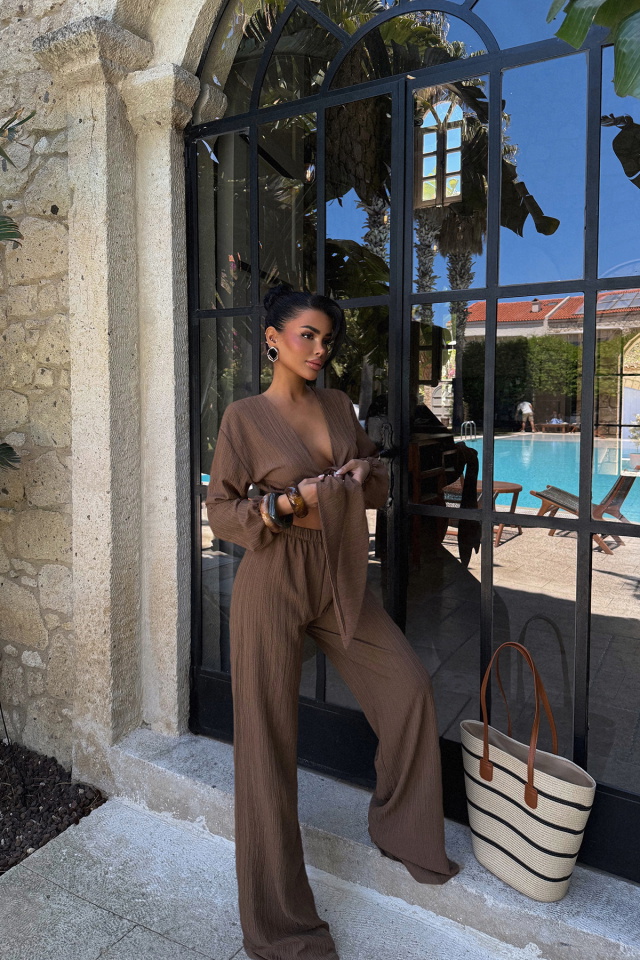 Bej Adelina Bağlamalı Takım ATE-2790 - 3