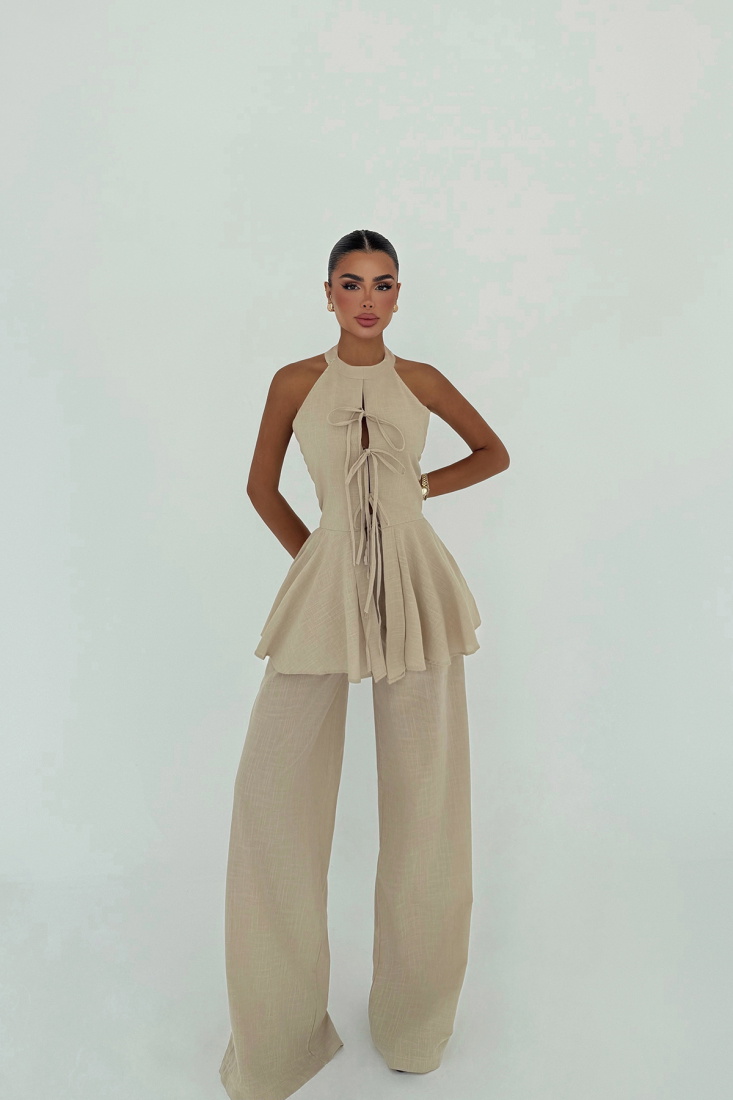 Bej Ostano Keten Takım ATE-2957 - EYYO