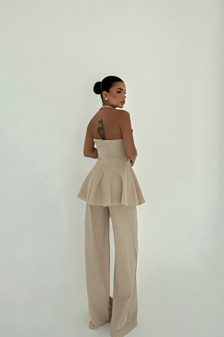 Bej Ostano Keten Takım ATE-2957 - EYYO