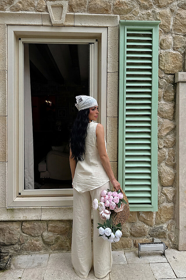 Bej Pantolonlu Takım ATE-5109 - 3