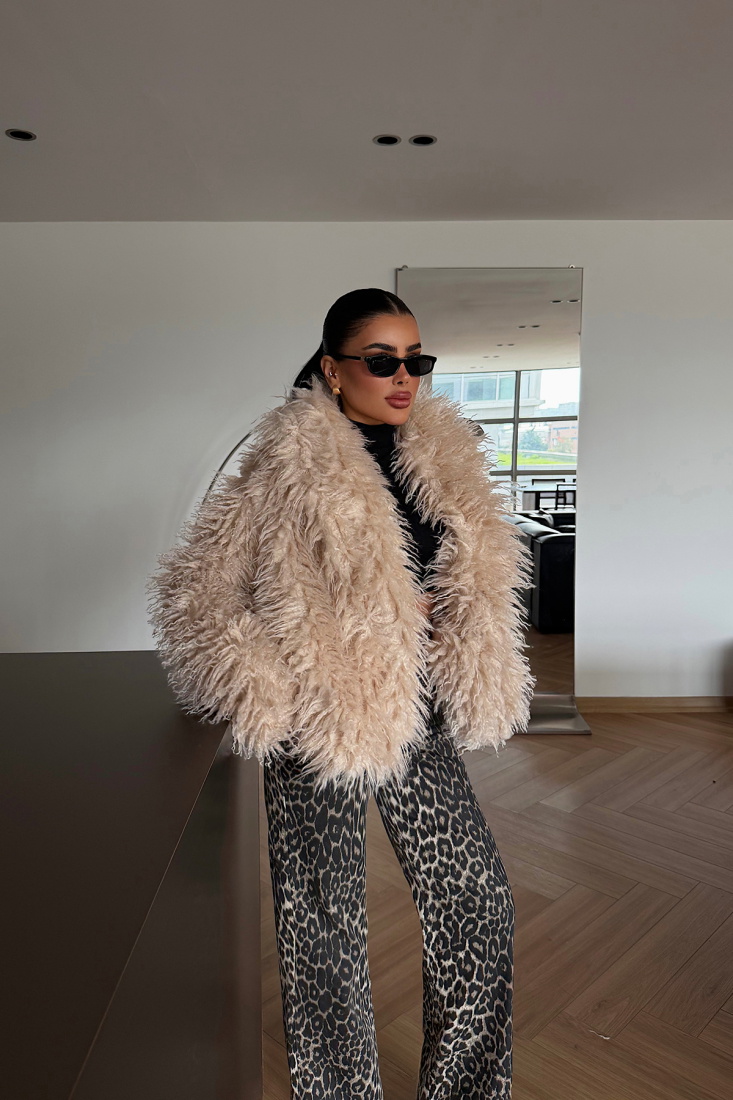 Bej Mayfair kürk ATE-4319 - EYYO