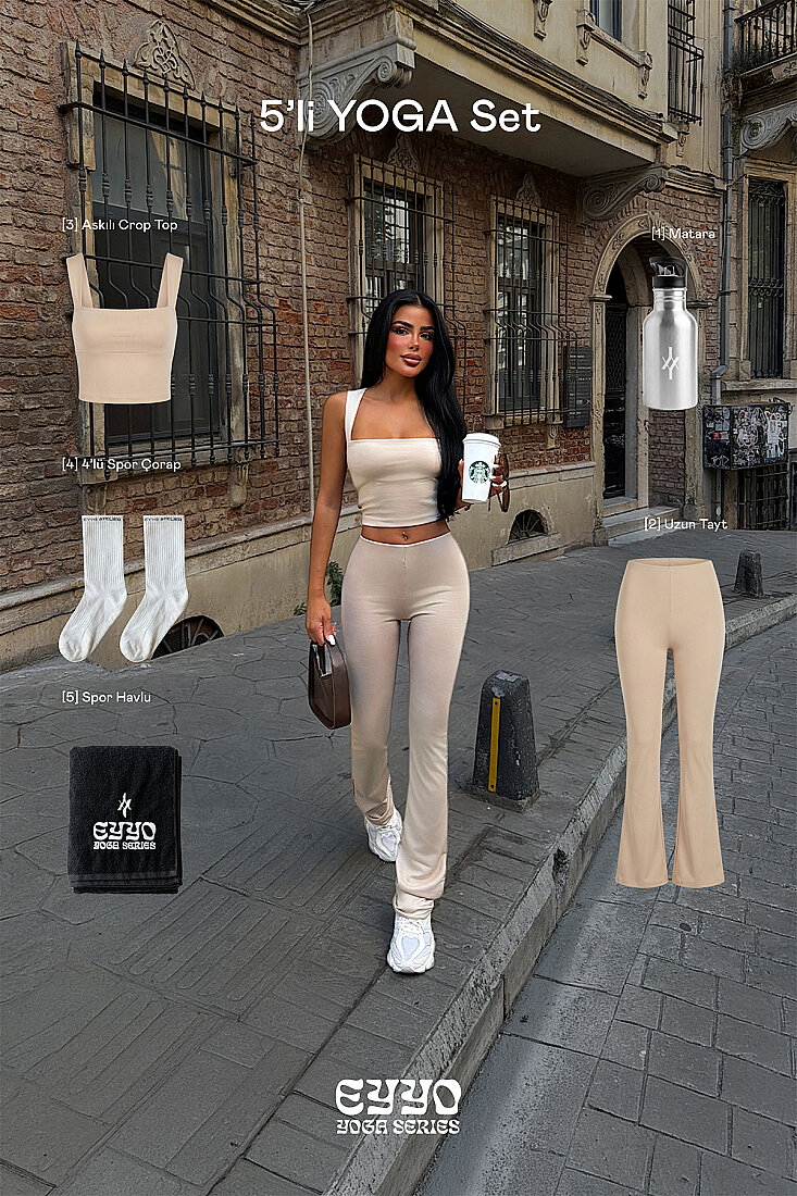 Bej Solis 5 Li Yoga Set ATE-6191 - EYYO