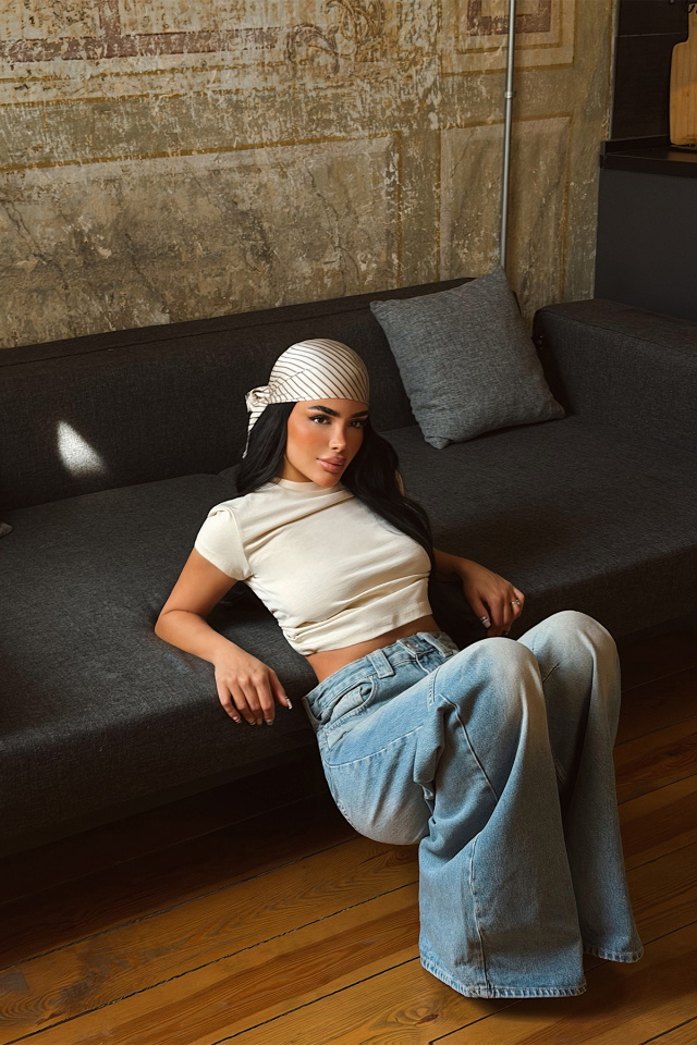 Bej Dewbi Crop Top ATE-4936 - 4