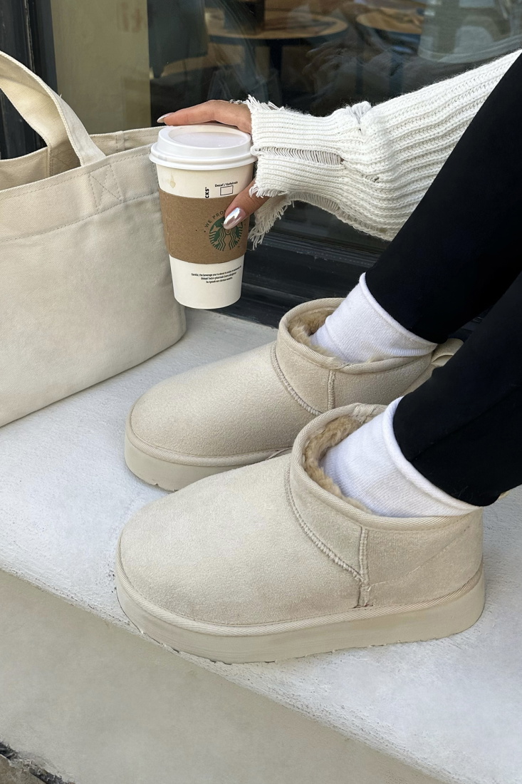 Bej Yüksek Taban Bot ATE-0142 - EYYO