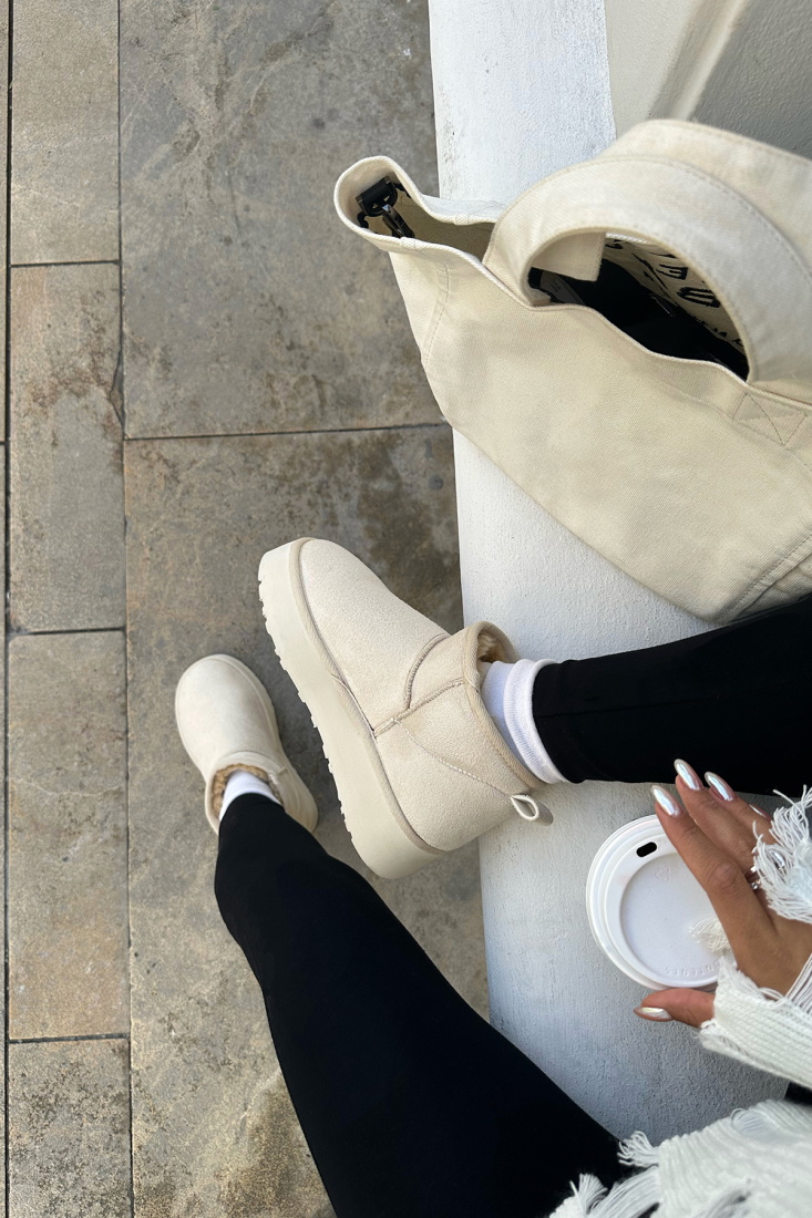 Bej Yüksek Taban Bot ATE-0142 - EYYO