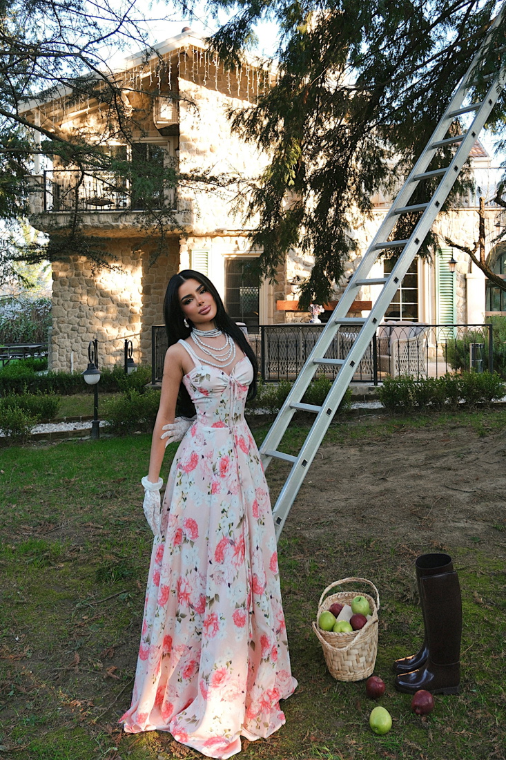 Beyaz Deja Elbise ATE-5179 - EYYO