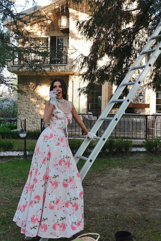 Beyaz Deja Elbise ATE-5179 - 4