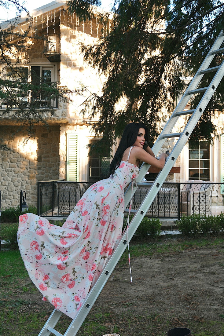 Beyaz Deja Elbise ATE-5179 - EYYO