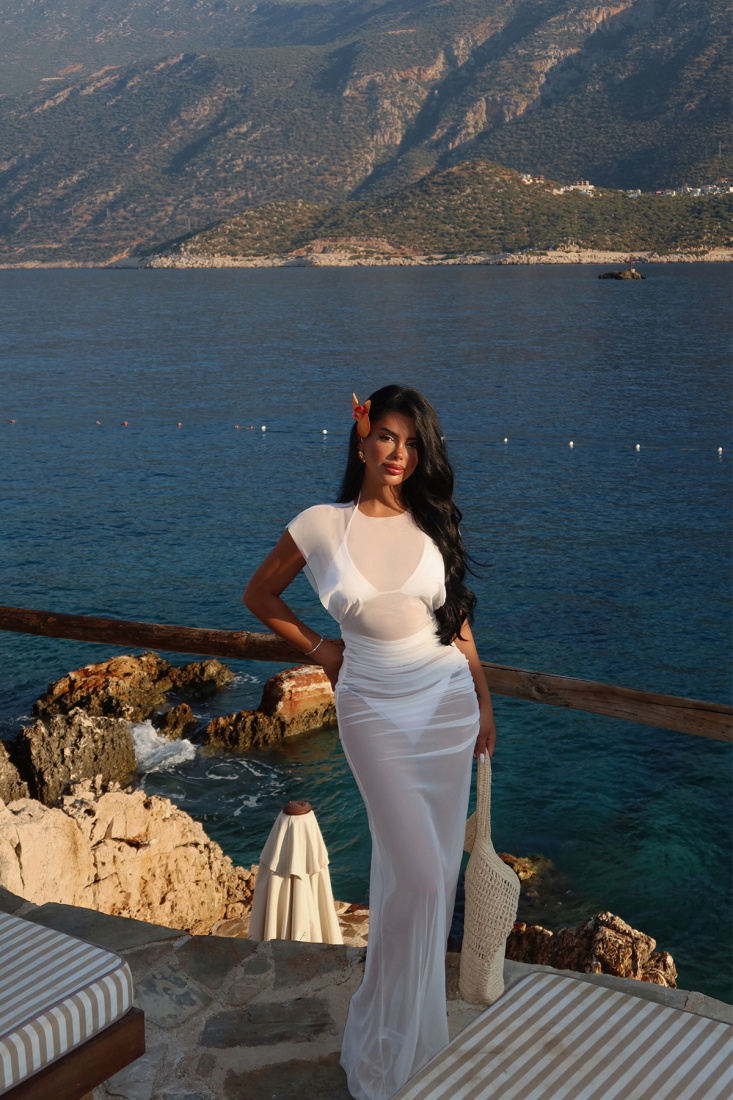 Beyaz Benito Tül Pareo ATE-1377 - EYYO