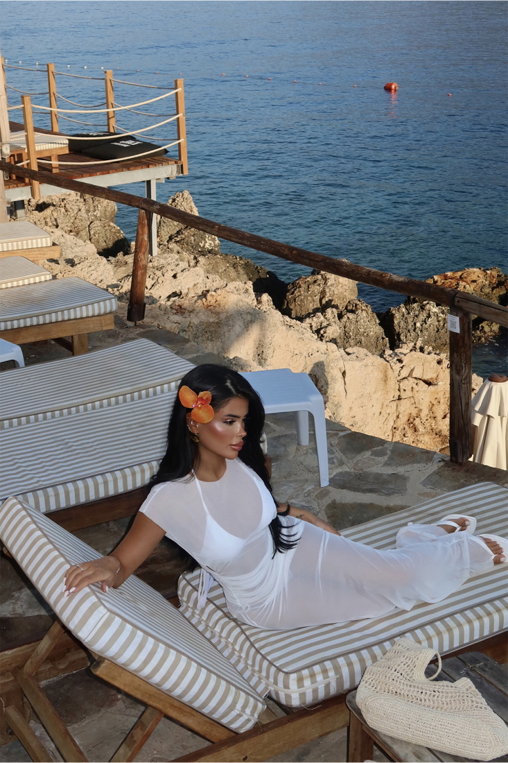 Beyaz Benito Tül Pareo ATE-1377 - EYYO