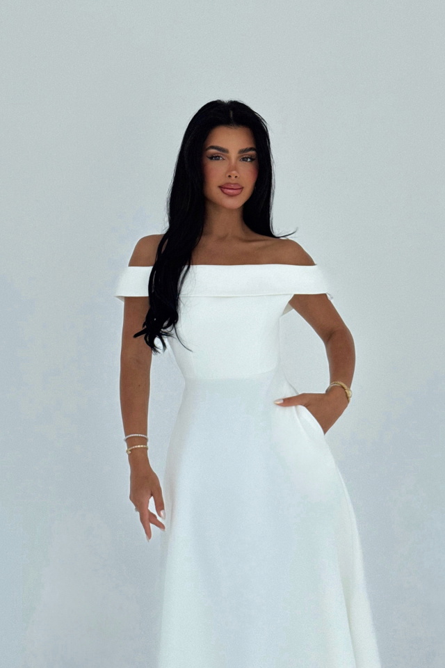 Beyaz Creil Elbise ATE-2919 - 6