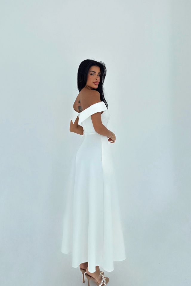 Beyaz Creil Elbise ATE-2919 - 7