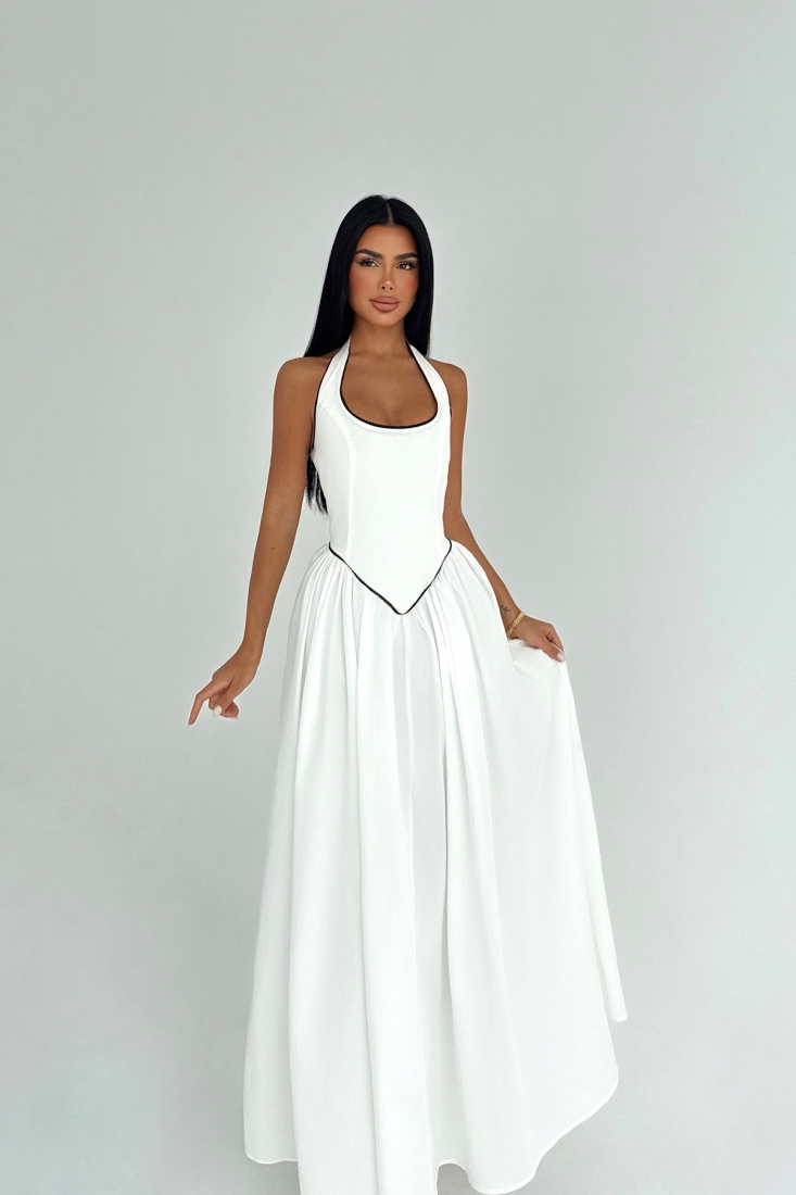 Beyaz Neyela Elbise ATE-3461 - EYYO