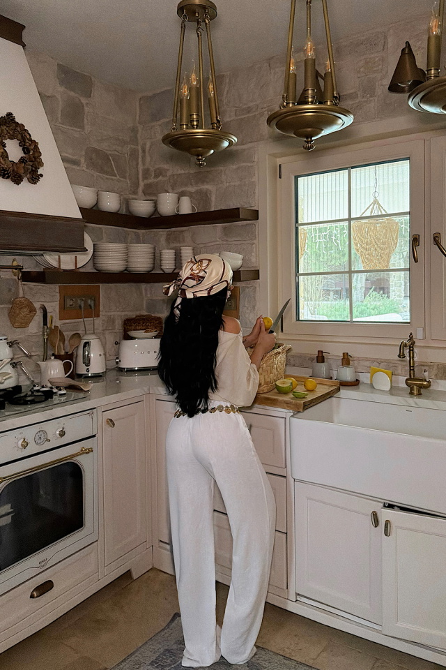 Beyaz Lino Pantolon ATE-4824 - 3