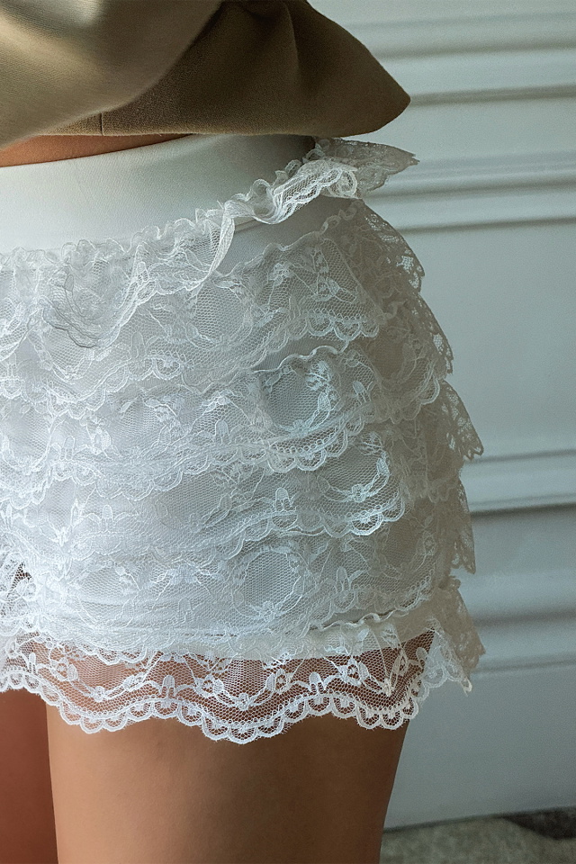 Beyaz Cipqan Şort ATE-5119 - 4