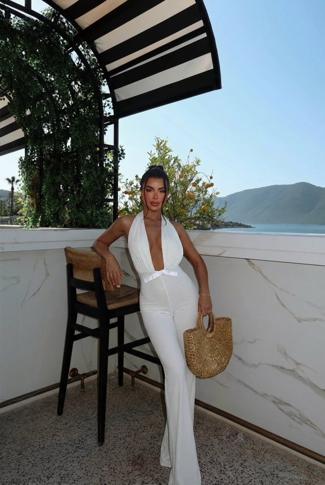 Beyaz Maly Tulum ATE-2554 - 2