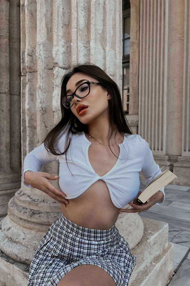 Beyaz Basic Crop Top ATE3870 - 5
