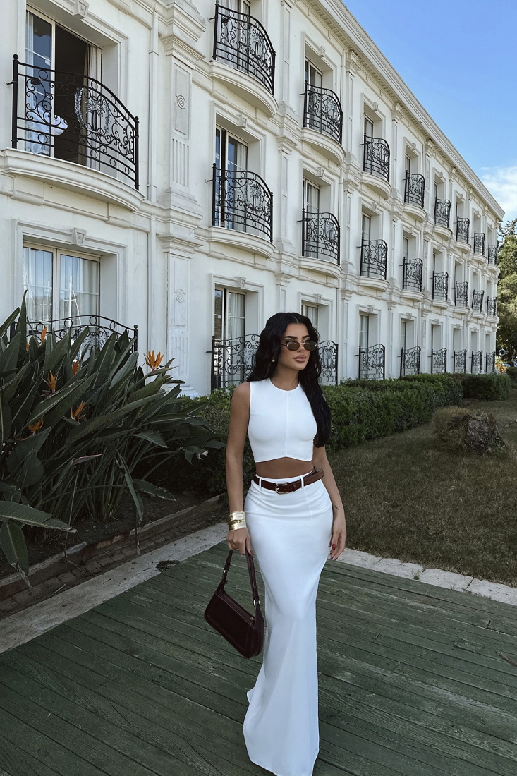 Beyaz Bianca İkili Takım ATE-1031 - EYYO