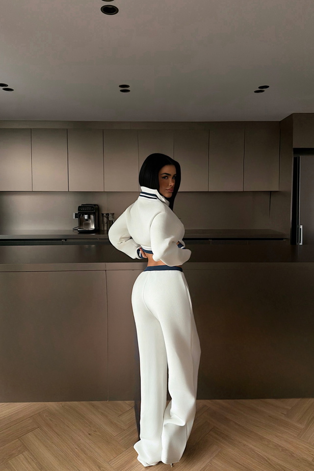 Beyaz Sonora eşofman takımı ATE-4356 - 4