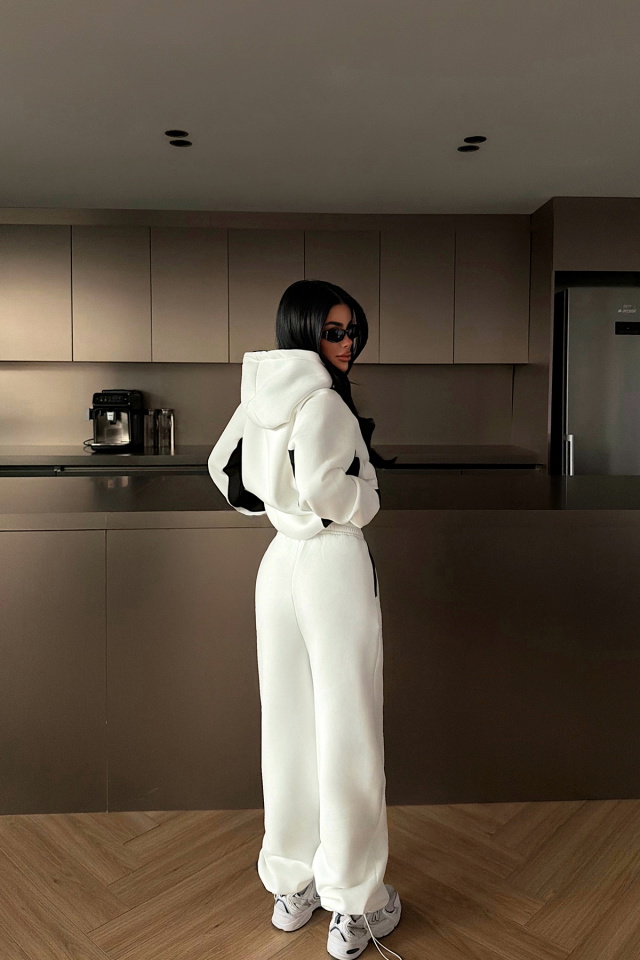 Beyaz Holly Eşofman Takımı ATE-4115 - 4