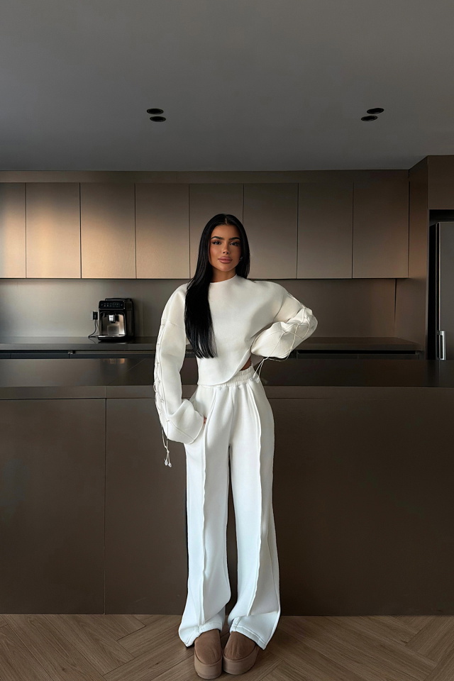 Beyaz Masego Eşofman Takımı ATE-4517 