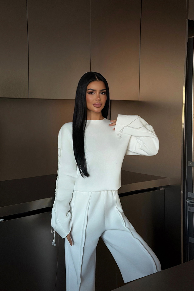 Beyaz Masego Eşofman Takımı ATE-4517 - 2