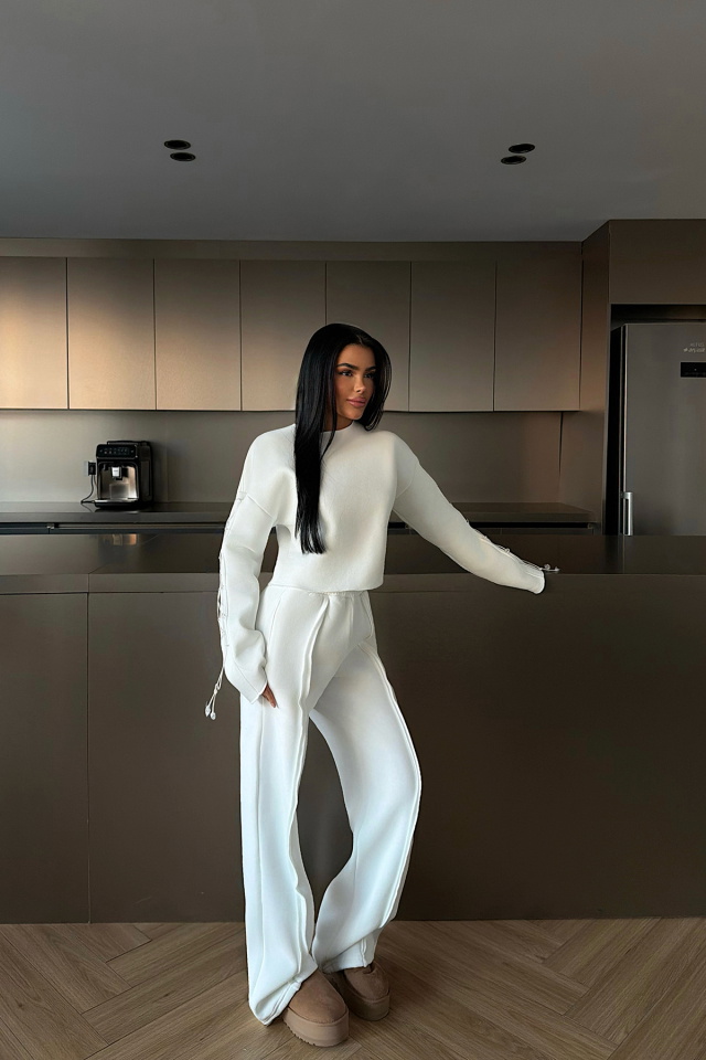 Beyaz Masego Eşofman Takımı ATE-4517 - 3