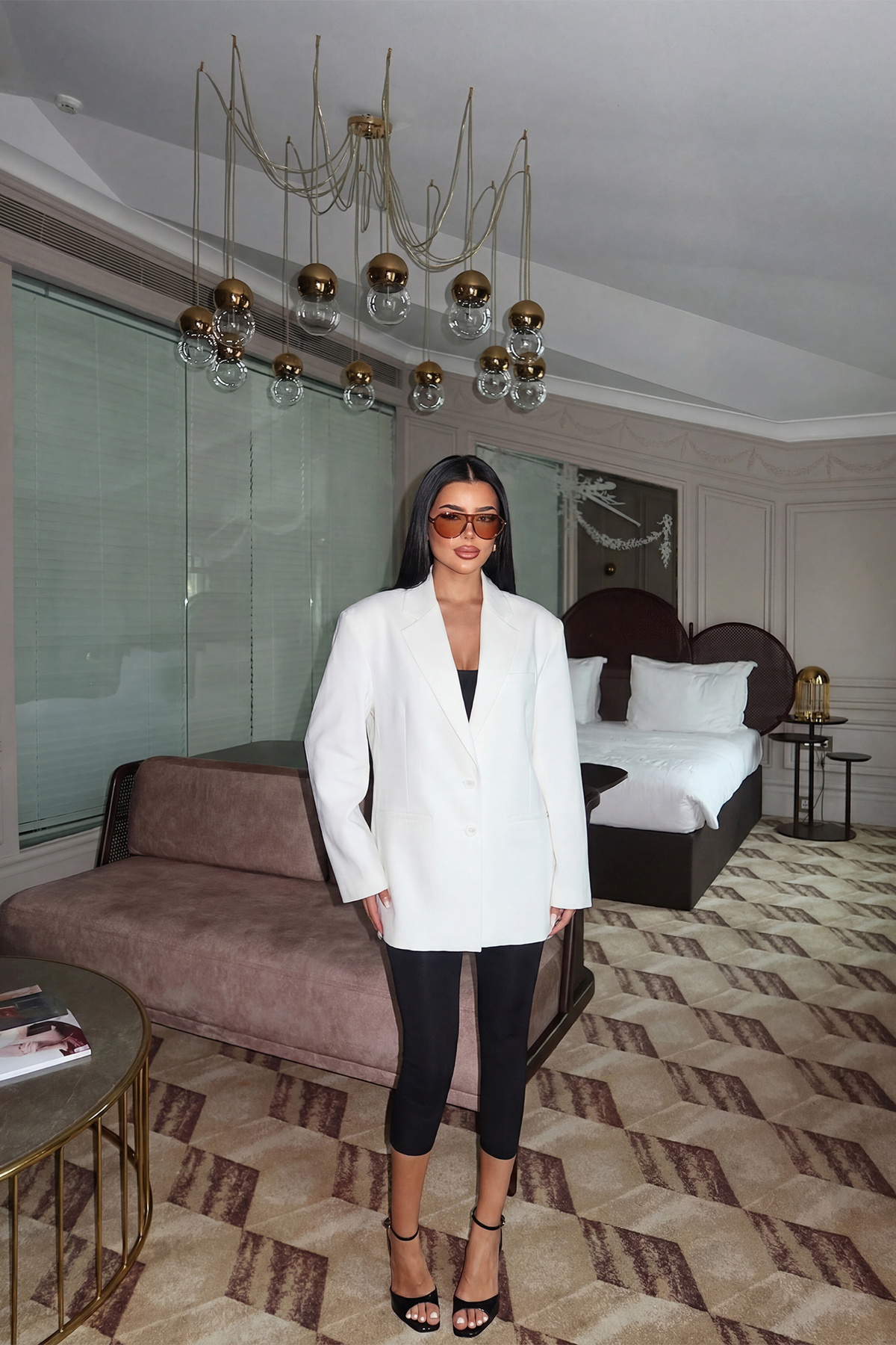 Beyaz Sidrit Oversize Blazer - 3