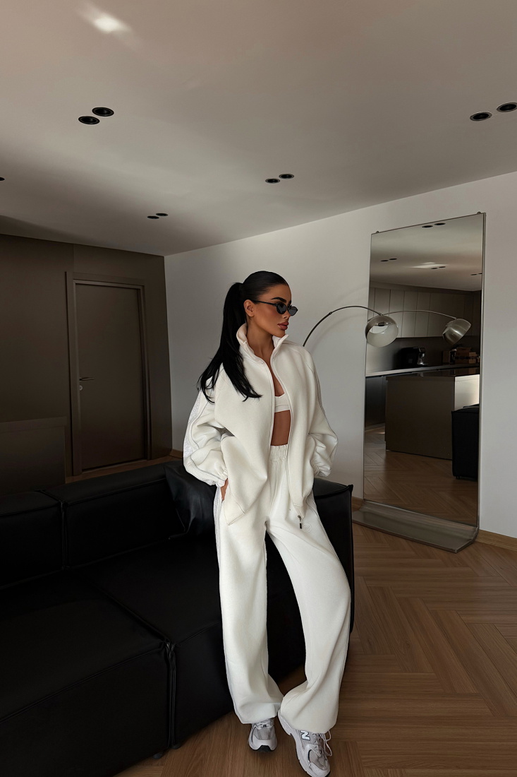 Beyaz Gionna Eşofman Takımı ATE-4359 - EYYO