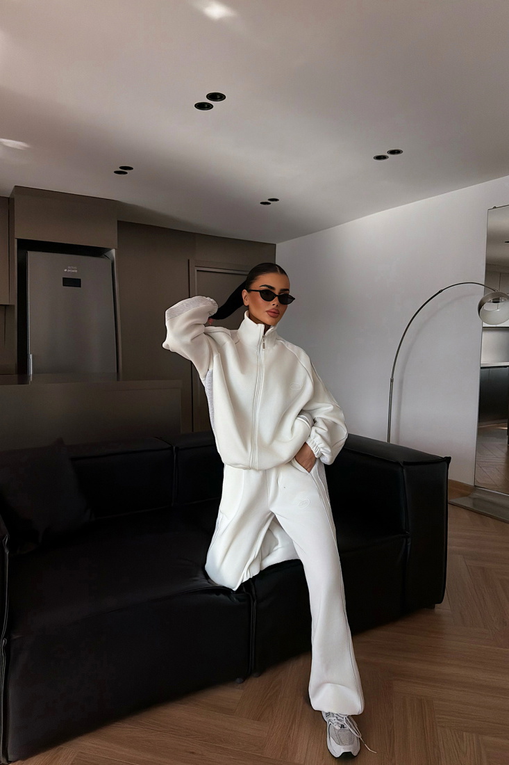 Beyaz Gionna Eşofman Takımı ATE-4359 - EYYO