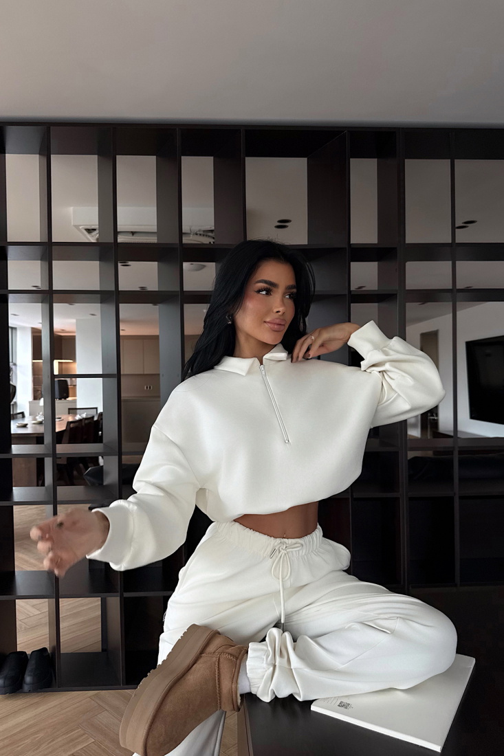 Beyaz Jagger Eşofman Takımı ATE-2439 - EYYO