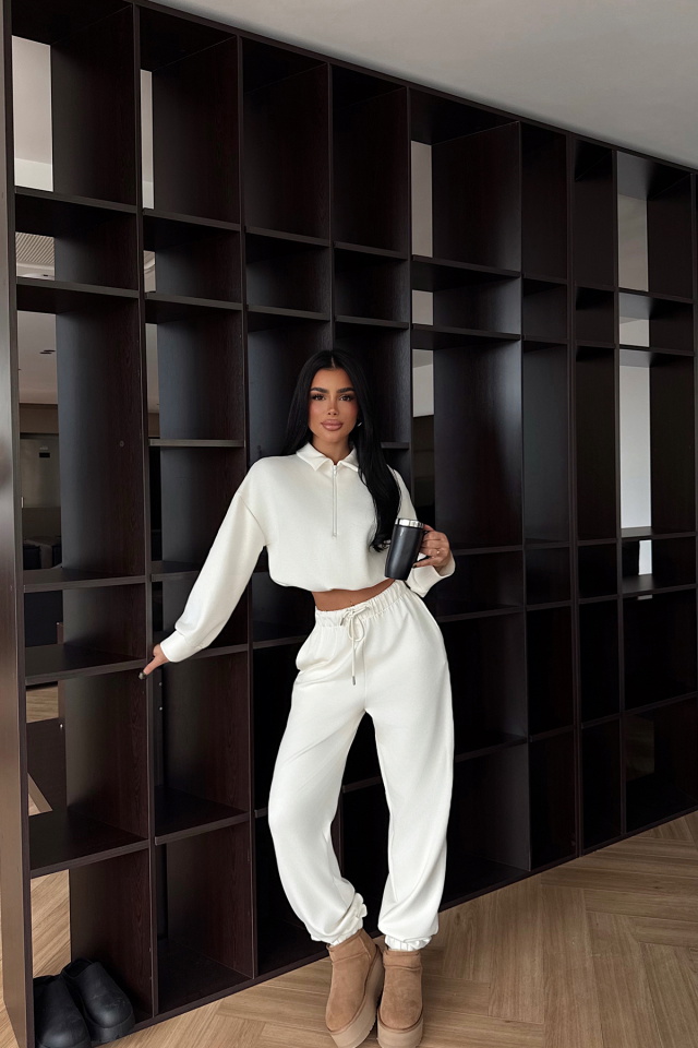 Beyaz Jagger Eşofman Takımı ATE-2439 - 4