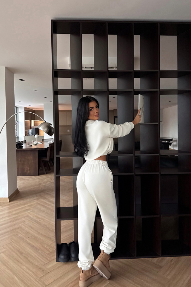 Beyaz Jagger Eşofman Takımı ATE-2439 - 5