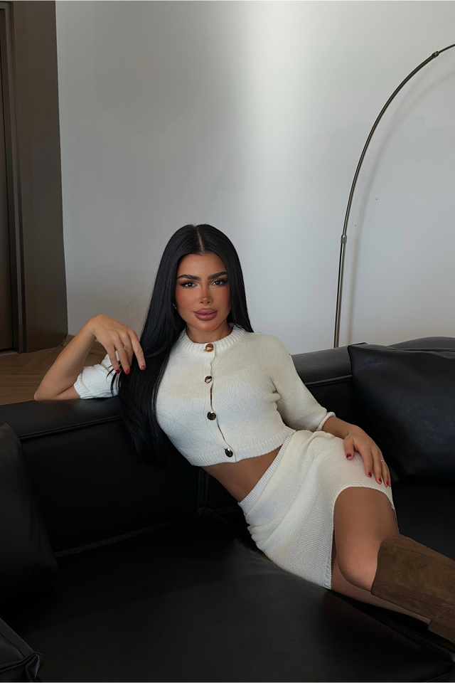 Beyaz Alondra Triko Takım ATE-4415 - 1