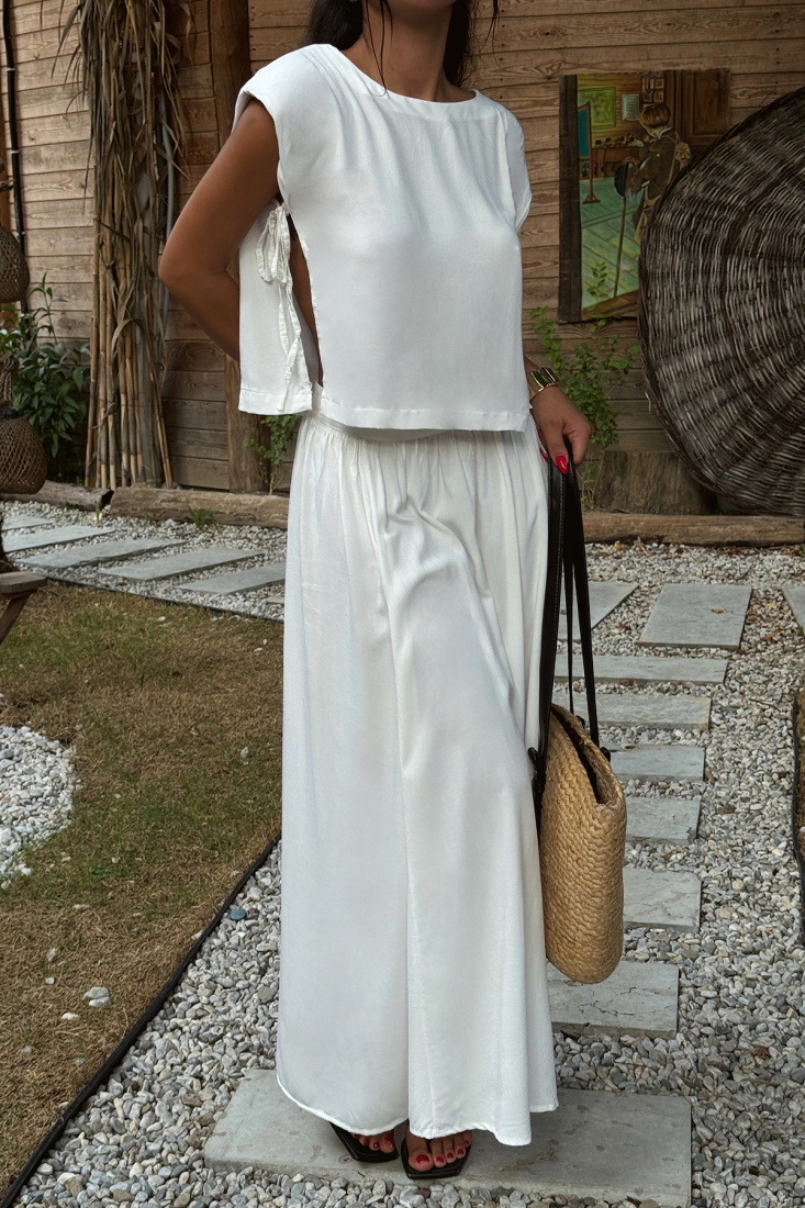 Beyaz Fidelya İkili Takım ATE-1317 - EYYO