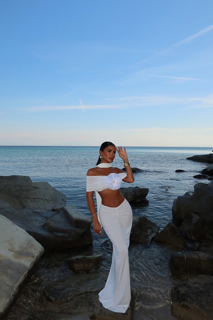 Beyaz Lotus İkili Takım ATE-1614 - EYYO