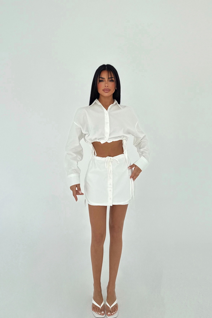 Beyaz Beyla Gömlek Takım ATE-1694 - EYYO