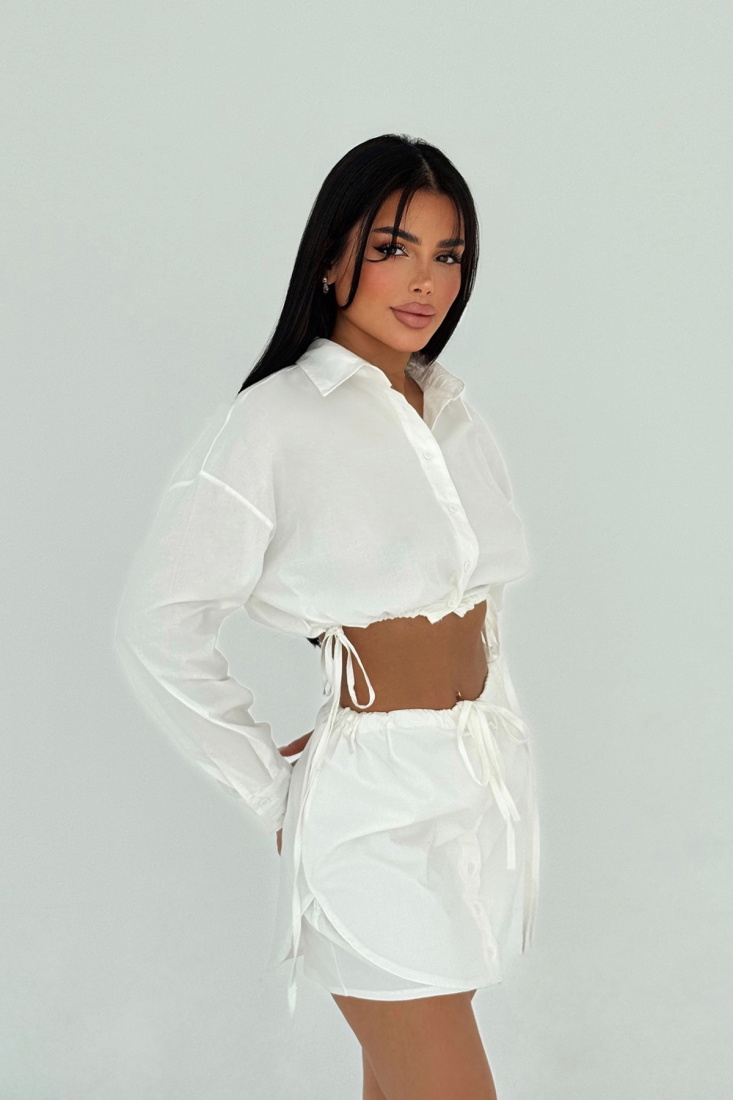 Beyaz Beyla Gömlek Takım ATE-1694 - EYYO