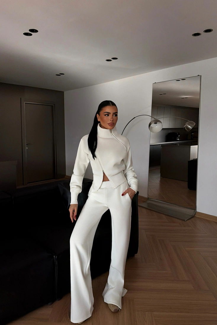 Beyaz Belleza Eşofman Takımı ATE-4298 - EYYO