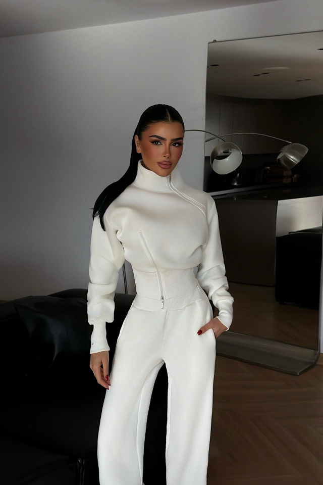 Beyaz Belleza Eşofman Takımı ATE-4298 - 2