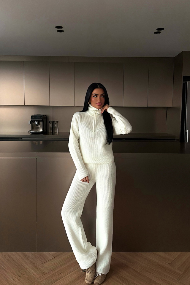 Beyaz Nalani Triko Takım ATE-4268 - 3