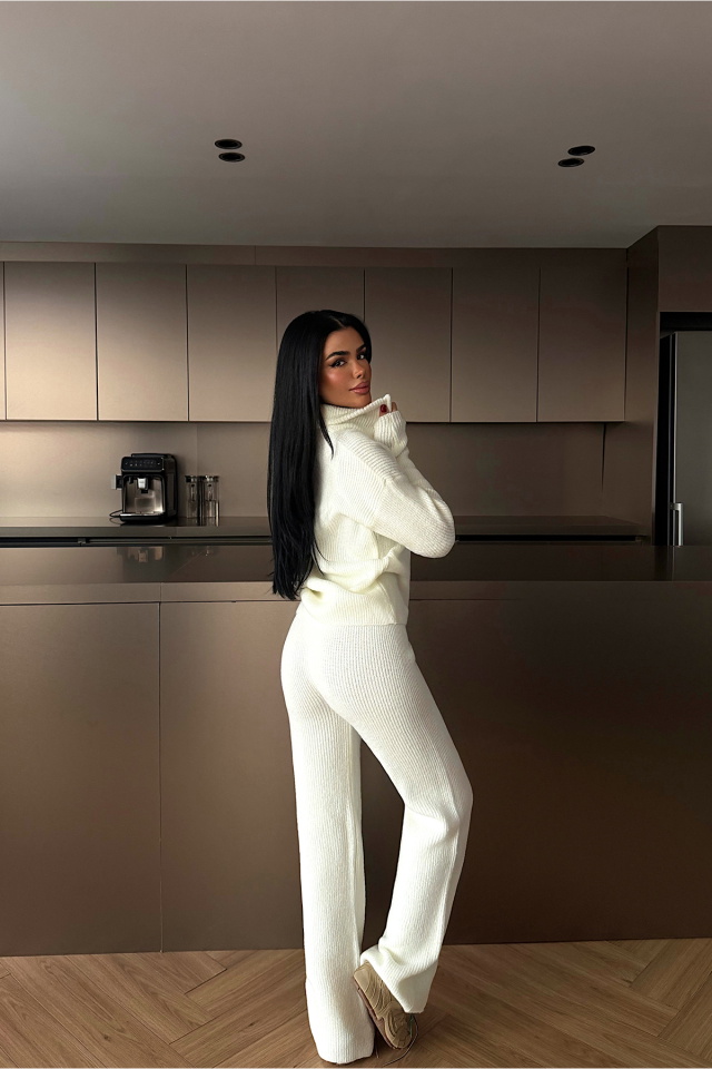 Beyaz Nalani Triko Takım ATE-4268 - 4