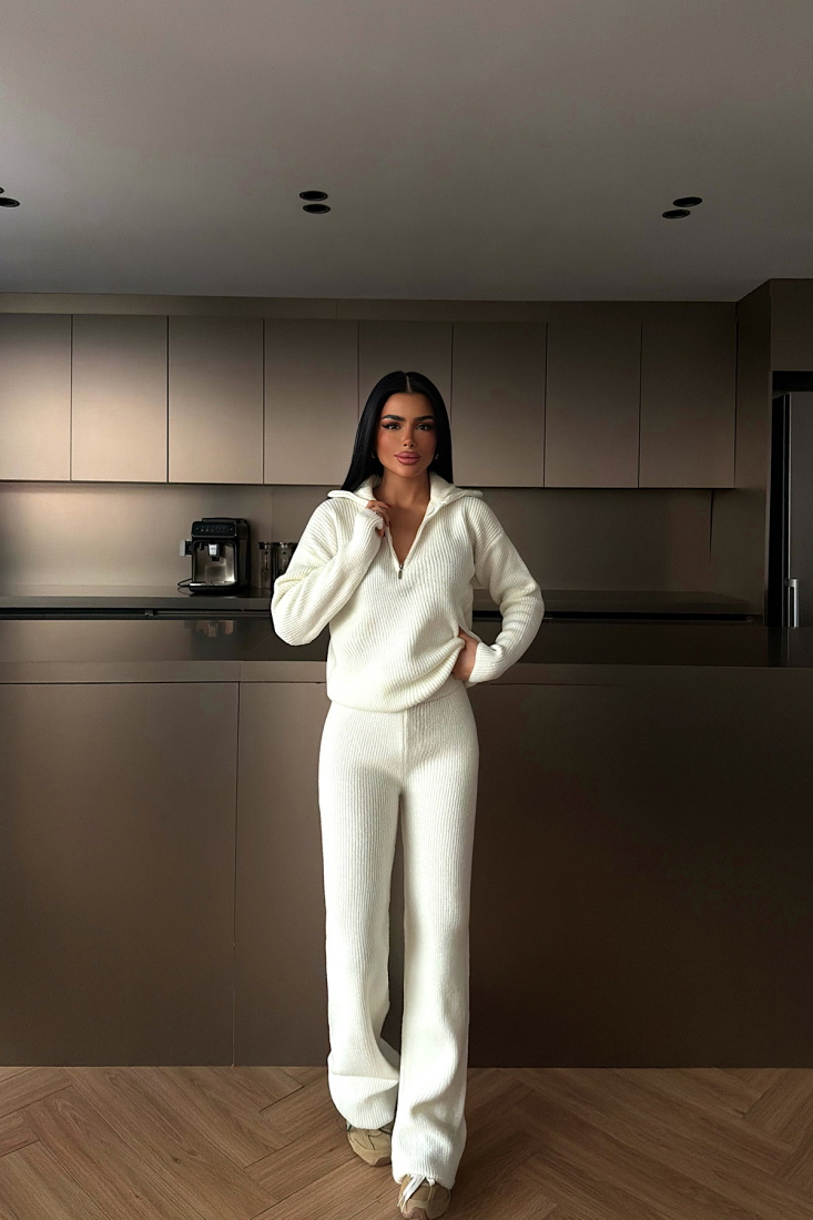 Beyaz Nalani Triko Takım ATE-4268 - EYYO