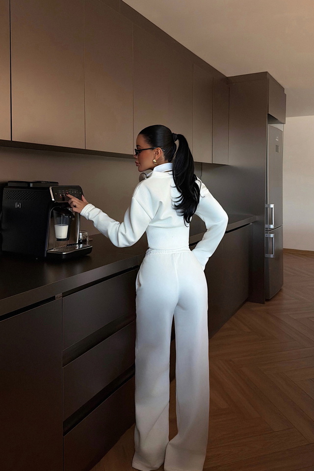 Beyaz Doutzen Eşofman Takımı ATE-3848 - 4