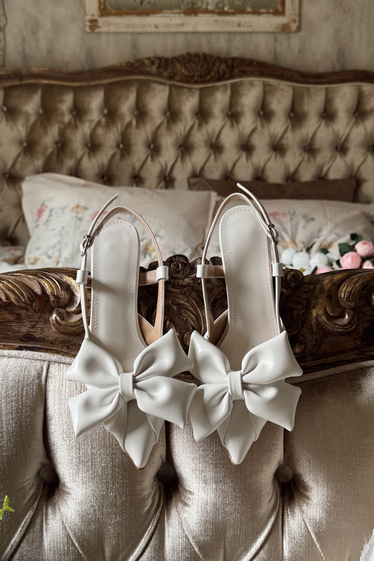 Beyaz Kobela Topuklu Ayakkabı ATE-2728 - EYYO