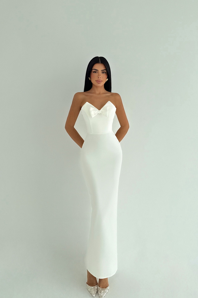 Beyaz Cressida Elbise ATE-3236 