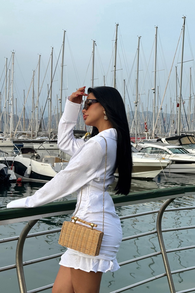 Beyaz Tahlia Elbise ATE7237 - 3